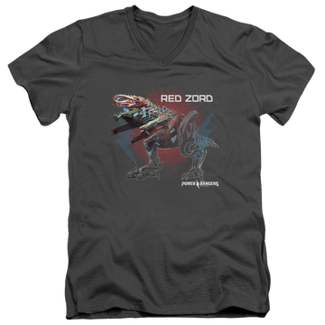 Power Rangers Red Zord Men's V-Neck T-Shirt Men's V-Neck T-Shirt Power Rangers