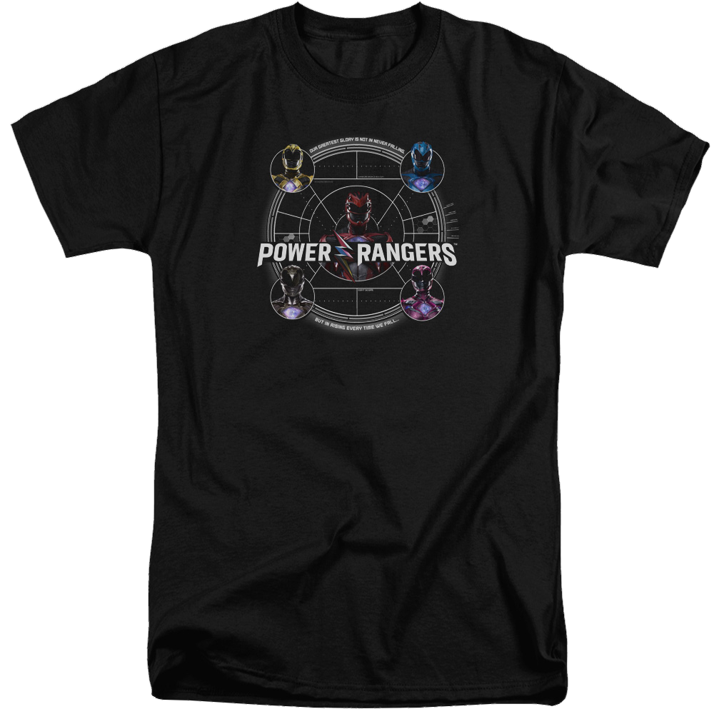 Power Rangers Greatest Glory Men's Tall Fit T-Shirt Men's Tall Fit T-Shirt Power Rangers