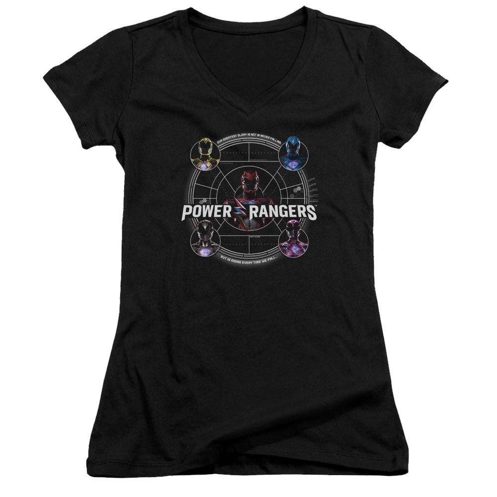 Power Rangers Greatest Glory Juniors V-Neck T-Shirt Juniors V-Neck T-Shirt Power Rangers