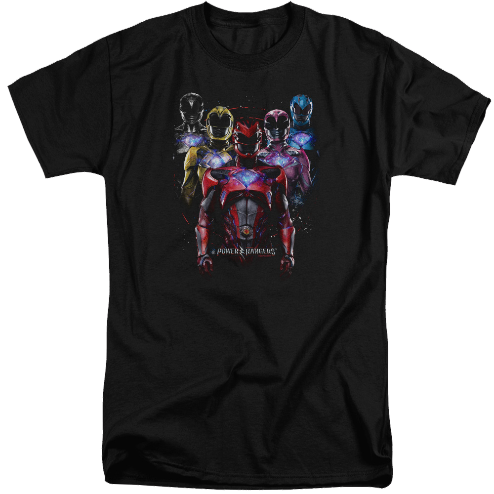 Power Rangers Team Of Rangers Men's Tall Fit T-Shirt Men's Tall Fit T-Shirt Power Rangers