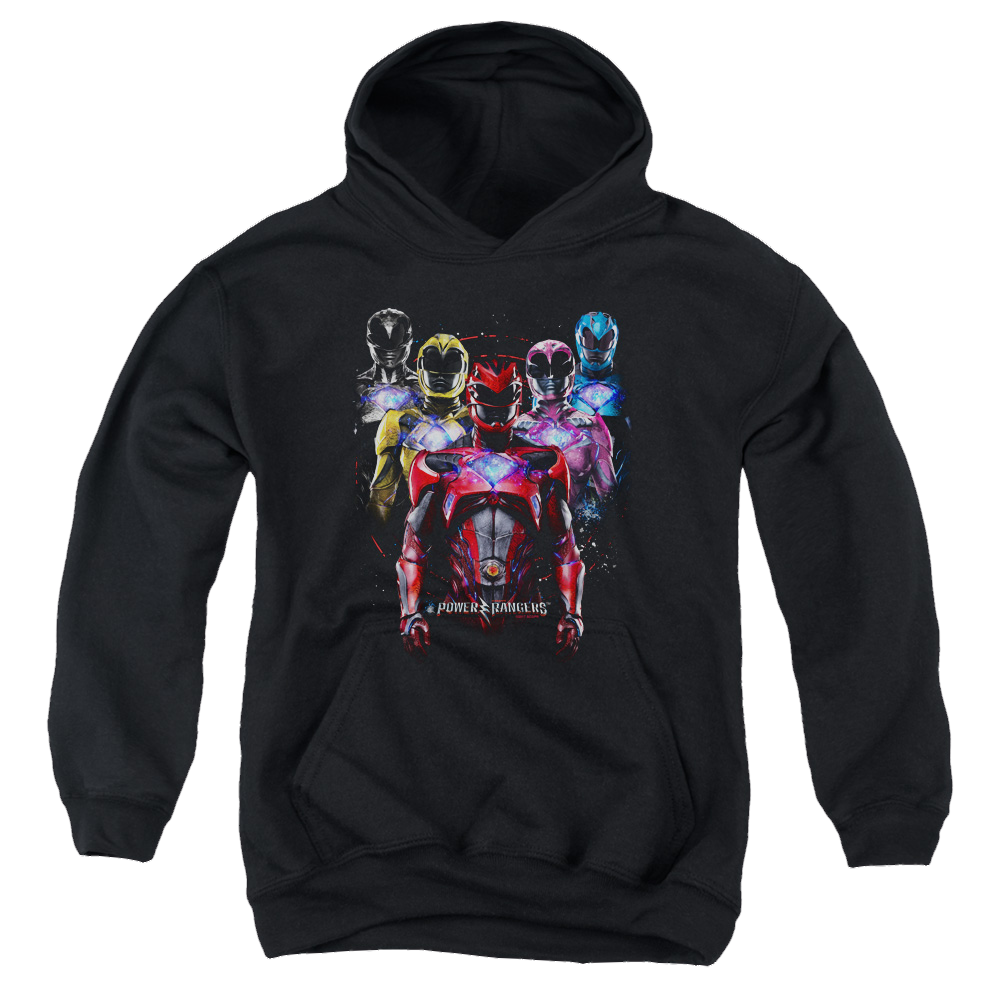 Power Rangers Team Of Rangers Youth Hoodie (Ages 8-12) Youth Hoodie (Ages 8-12) Power Rangers