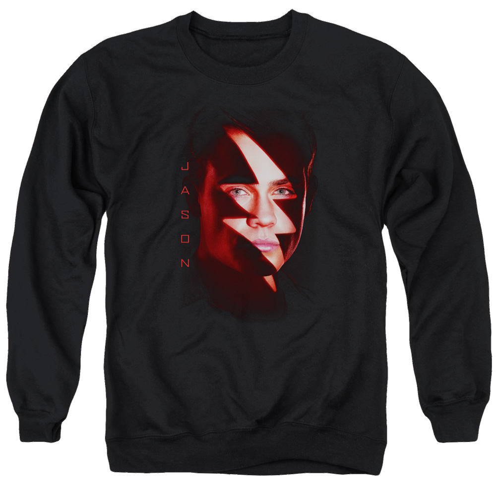 Power Rangers Jason Bolt Men's Crewneck Sweatshirt Men's Crewneck Sweatshirt Power Rangers