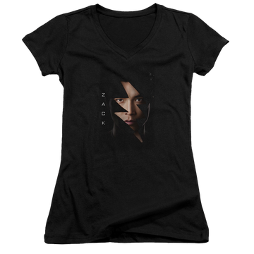 Power Rangers Zack Bolt Juniors V-Neck T-Shirt Juniors V-Neck T-Shirt Power Rangers