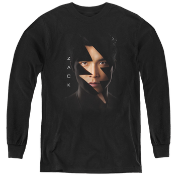 Power Rangers Movie Zack Bolt - Youth Long Sleeve T-Shirt Youth Long Sleeve T-Shirt Power Rangers