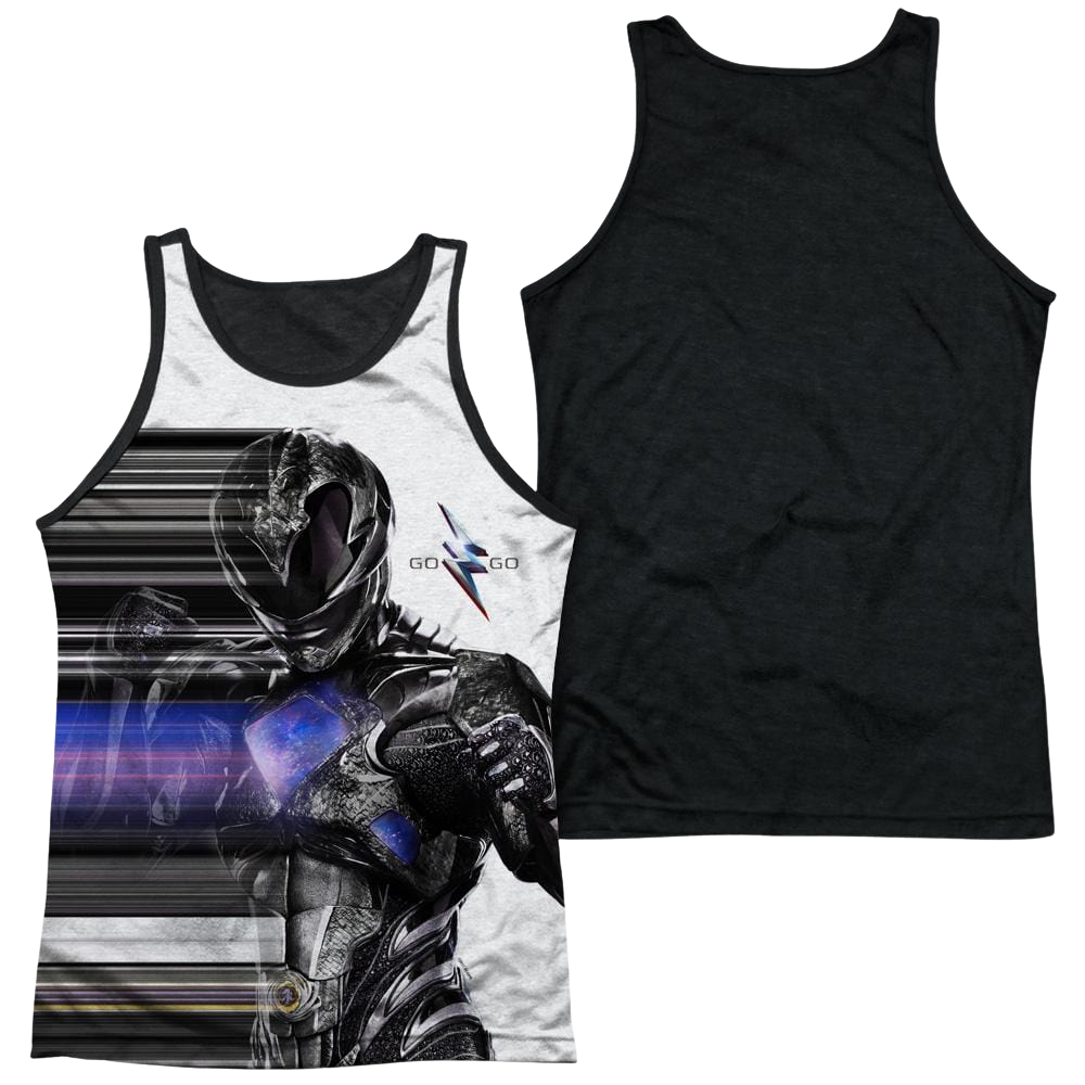 Power Rangers Black Streak Men's Black Back Tank Men's Black Back Tank Power Rangers