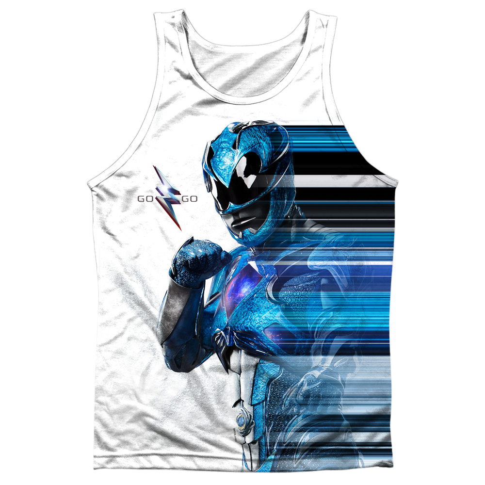 Power Rangers Movie Blue Streak - Men's All Over Print Tank Top Men's All Over Print Tank Power Rangers