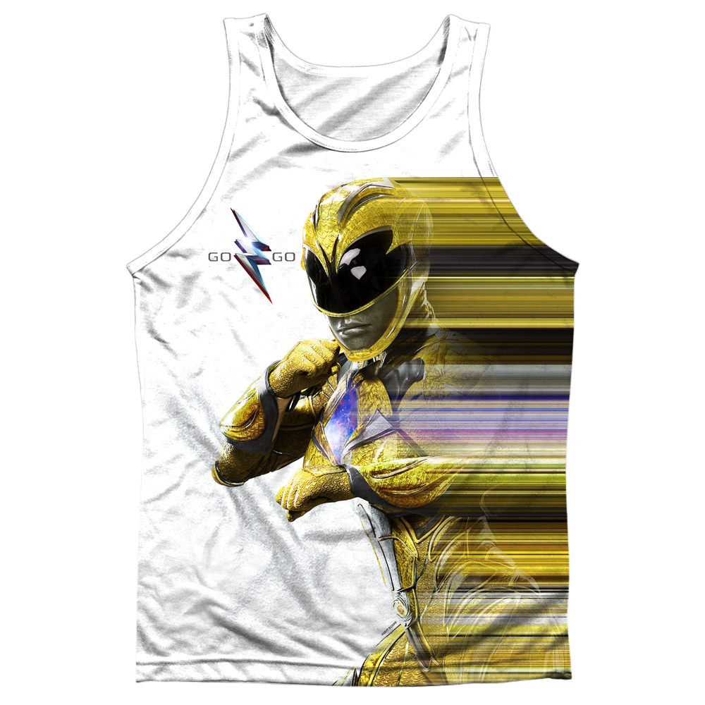 Power Rangers Movie Yellow Streak - Men's All Over Print Tank Top Men's All Over Print Tank Power Rangers