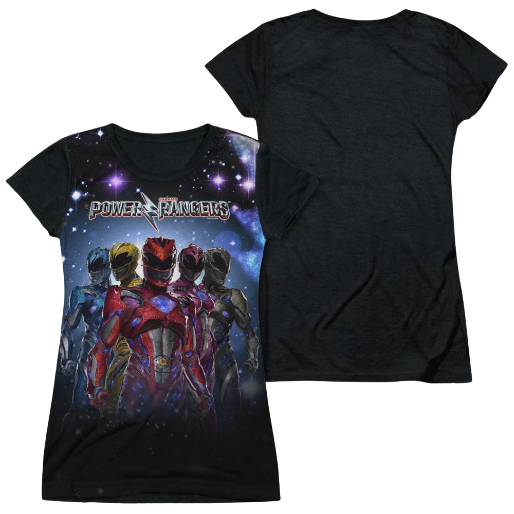 Power Rangers Power Surge Juniors Black Back T-Shirt Juniors Black Back T-Shirt Power Rangers