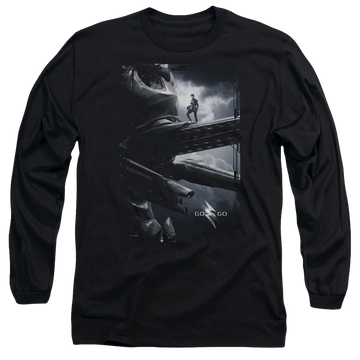 Power Rangers Black Zord Poster Men's Long Sleeve T-Shirt Men's Long Sleeve T-Shirt Power Rangers