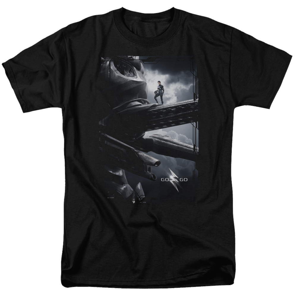 Power Rangers Black Zord Poster Men's Regular Fit T-Shirt Men's Regular Fit T-Shirt Power Rangers