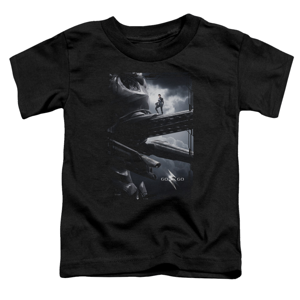 Power Rangers Black Zord Poster Toddler T-Shirt Toddler T-Shirt Power Rangers