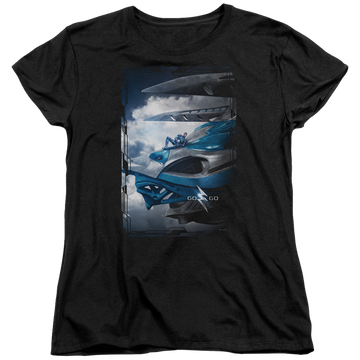 Power Rangers Blue Zord Poster Women's T-Shirt Women's T-Shirt Power Rangers