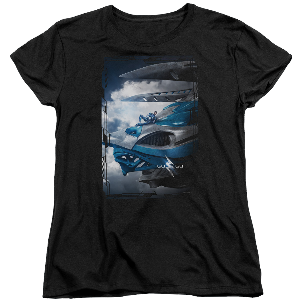 Power Rangers Blue Zord Poster Women's T-Shirt Women's T-Shirt Power Rangers