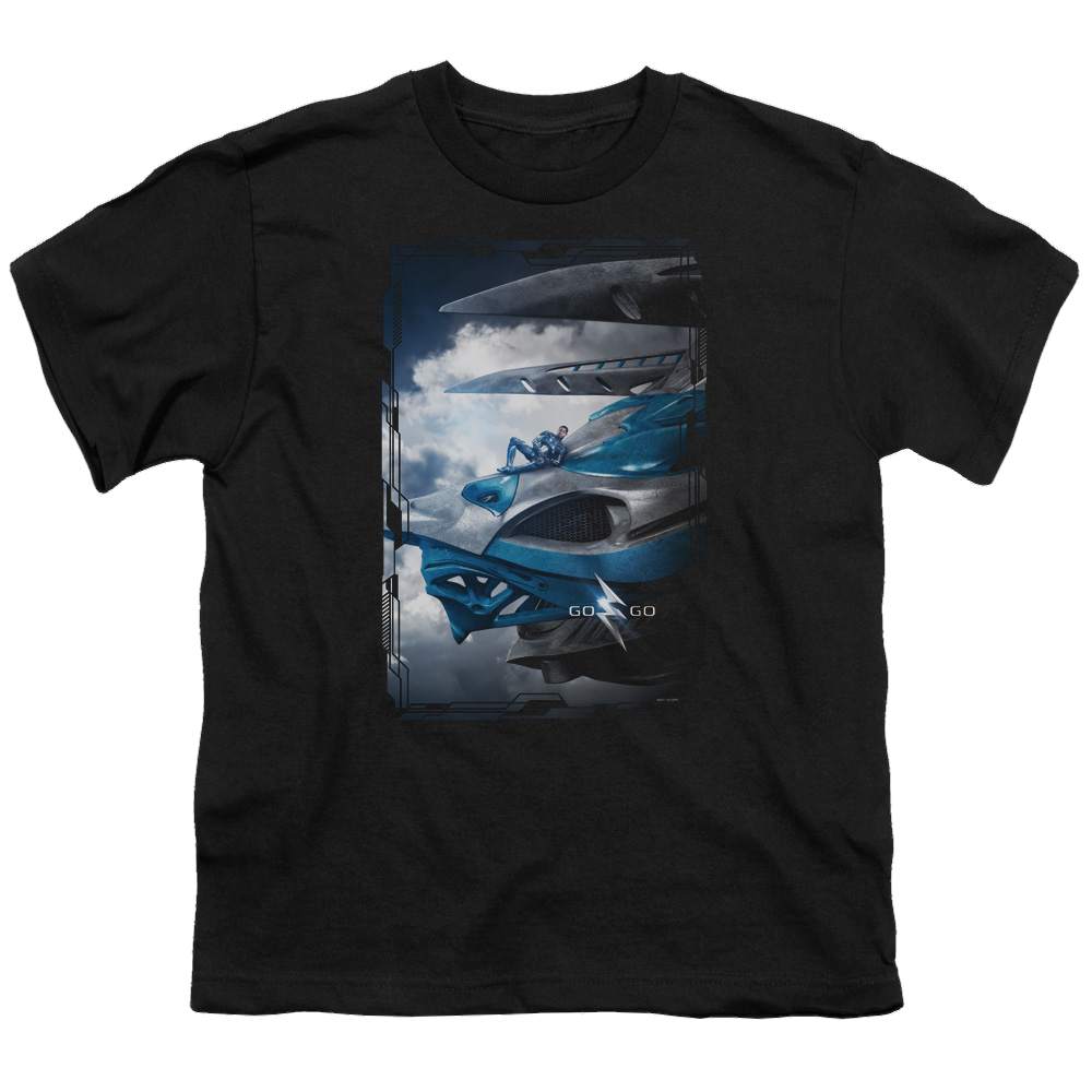 Power Rangers Blue Zord Poster Youth T-Shirt (Ages 8-12) Youth T-Shirt (Ages 8-12) Power Rangers