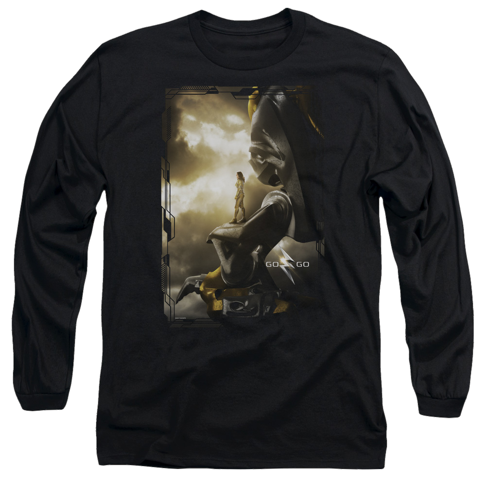 Power Rangers Yellow Zord Poster Men's Long Sleeve T-Shirt Men's Long Sleeve T-Shirt Power Rangers