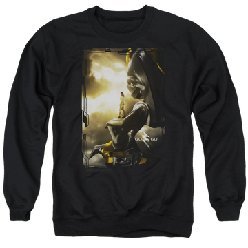 Power Rangers Yellow Zord Poster Men's Crewneck Sweatshirt Men's Crewneck Sweatshirt Power Rangers