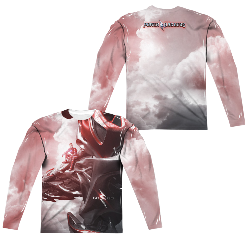 Power Rangers Red Zord Poster Men's All-Over Print T-Shirt Men's All-Over Print Long Sleeve Power Rangers