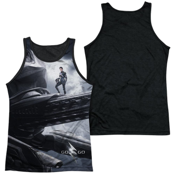 Power Rangers Black Zord Poster Men's Black Back Tank Men's Black Back Tank Power Rangers