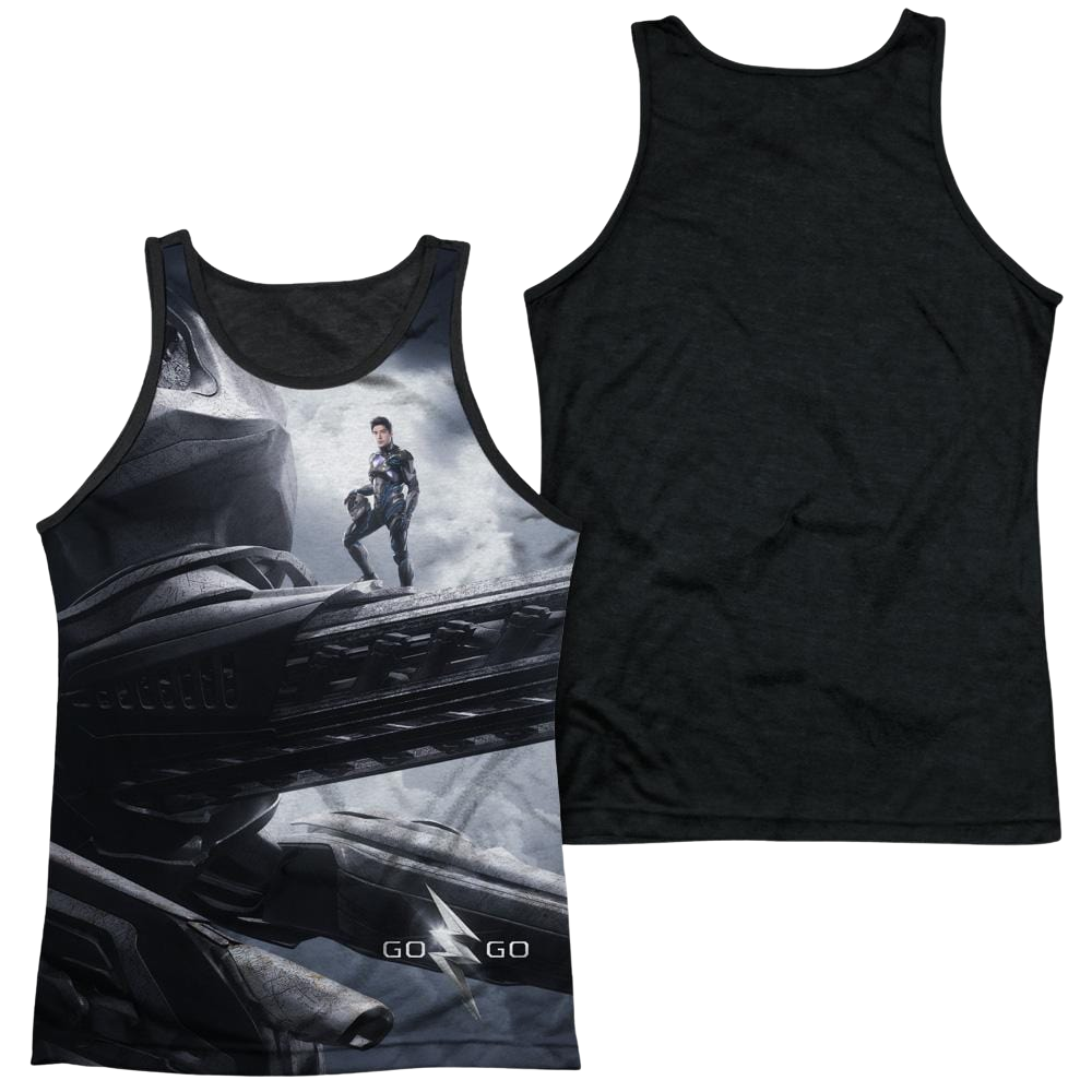 Power Rangers Black Zord Poster Men's Black Back Tank Men's Black Back Tank Power Rangers