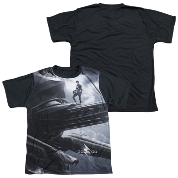 Power Rangers Black Zord Poster Youth Black Back T-Shirt (Ages 8-12) Youth Black Back T-Shirt (Ages 8-12) Power Rangers
