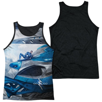 Power Rangers Blue Zord Poster Men's Black Back Tank Men's Black Back Tank Power Rangers