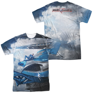 Power Rangers Blue Zord Poster Men's All Over Print T-Shirt Men's All-Over Print T-Shirt Power Rangers