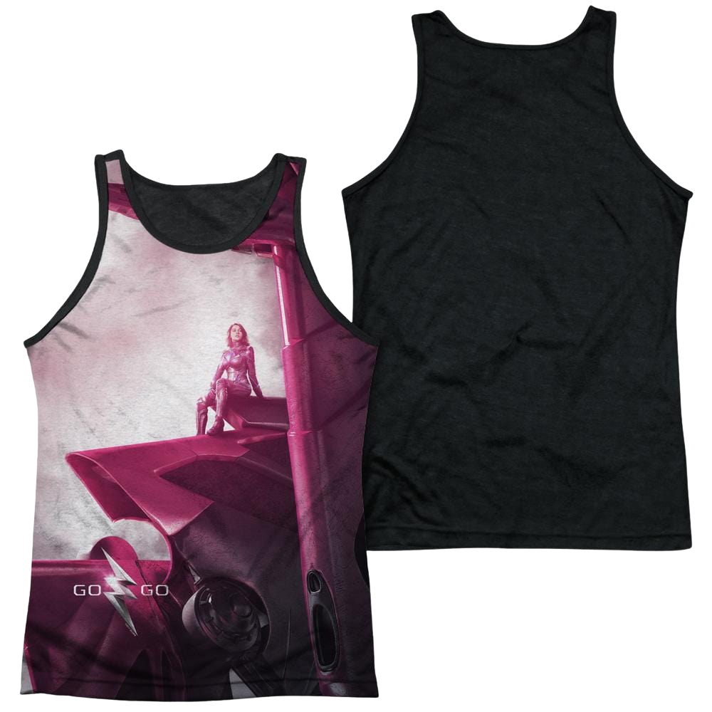 Power Rangers Pink Zord Poster Men's Black Back Tank Men's Black Back Tank Power Rangers