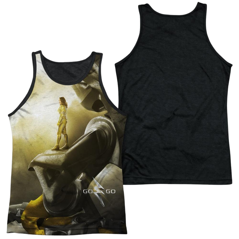Power Rangers Yellow Zord Poster Men's Black Back Tank Men's Black Back Tank Power Rangers
