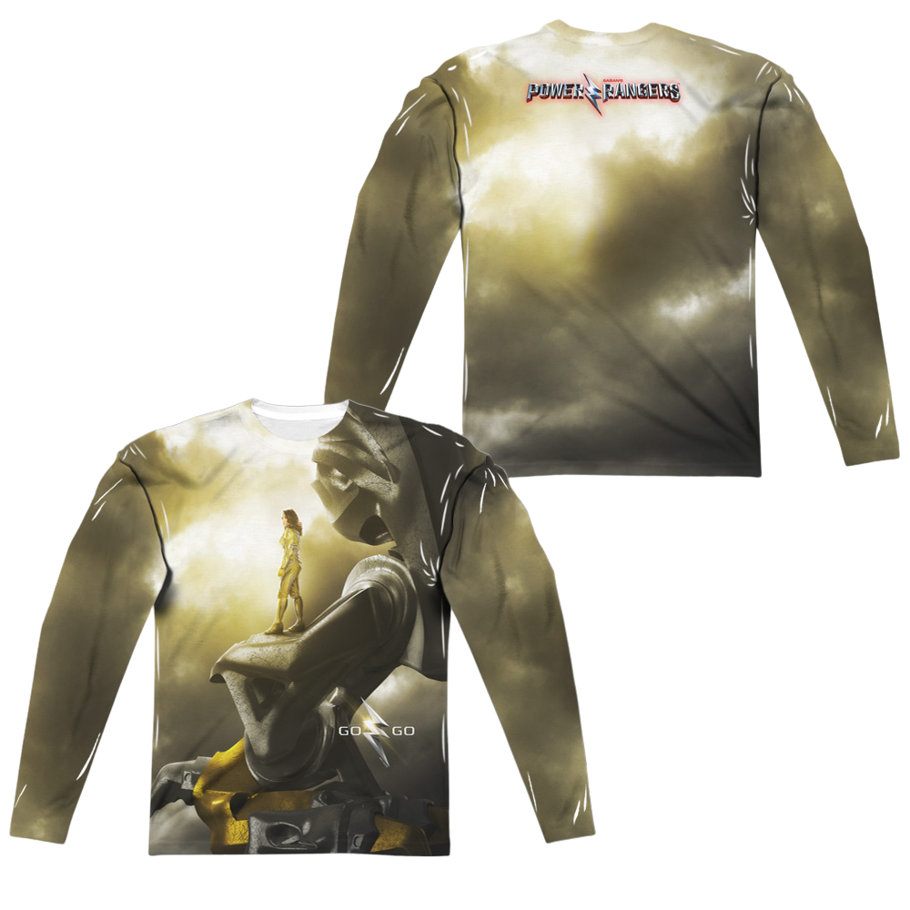 Power Rangers Yellow Zord Poster Men's All-Over Print T-Shirt Men's All-Over Print Long Sleeve Power Rangers