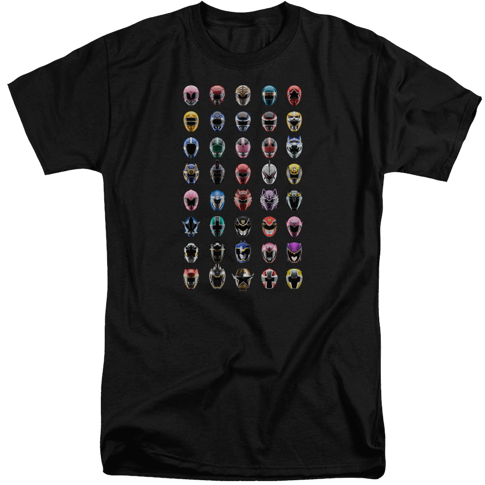 Mighty Morphin Power Rangers Visual Timeline - Men's Tall Fit T-Shirt Men's Tall Fit T-Shirt Power Rangers