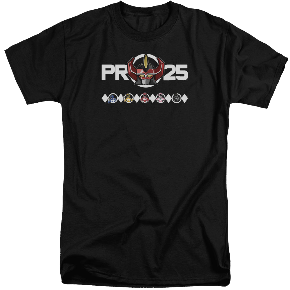 Mighty Morphin Power Rangers Megazord 25 - Men's Tall Fit T-Shirt Men's Tall Fit T-Shirt Power Rangers