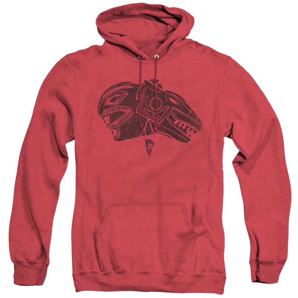 Mighty Morphin Power Rangers Red - Heather Pullover Hoodie Heather Pullover Hoodie Power Rangers