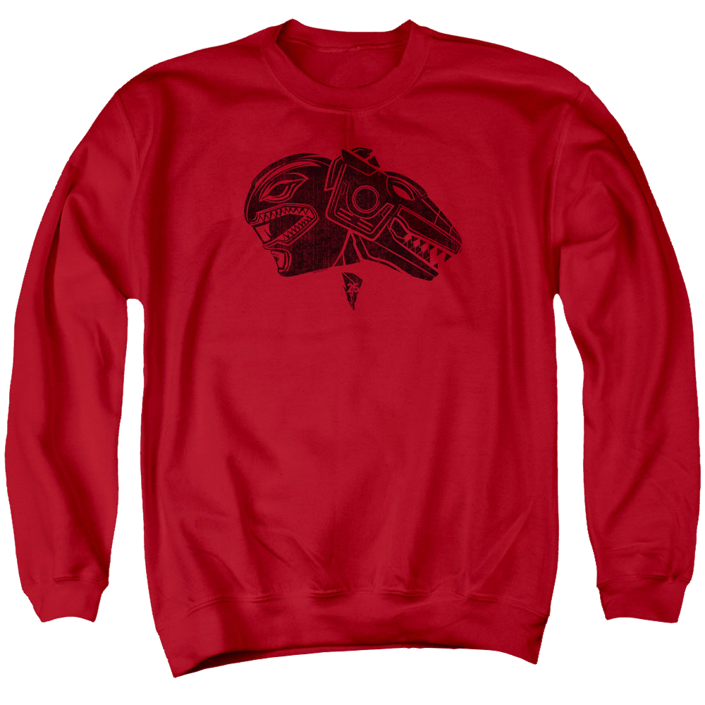 Mighty Morphin Power Rangers Red - Men's Crewneck Sweatshirt Men's Crewneck Sweatshirt Power Rangers
