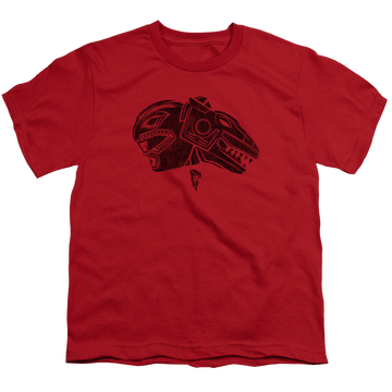 Mighty Morphin Power Rangers Red - Youth T-Shirt Youth T-Shirt (Ages 8-12) Power Rangers