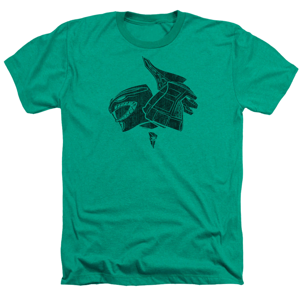 Mighty Morphin Power Rangers Green - Men's Heather T-Shirt Men's Heather T-Shirt Power Rangers