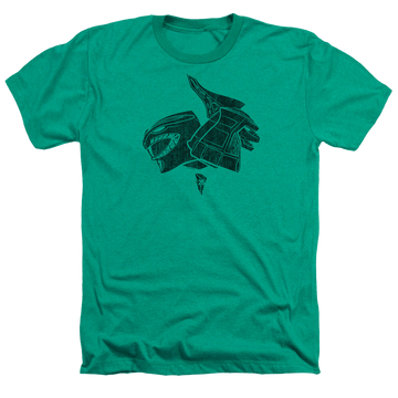 Mighty Morphin Power Rangers Green - Men's Heather T-Shirt Men's Heather T-Shirt Power Rangers