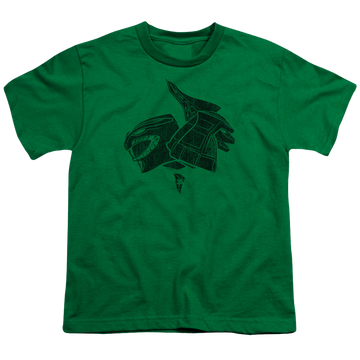 Mighty Morphin Power Rangers Green - Youth T-Shirt Youth T-Shirt (Ages 8-12) Power Rangers