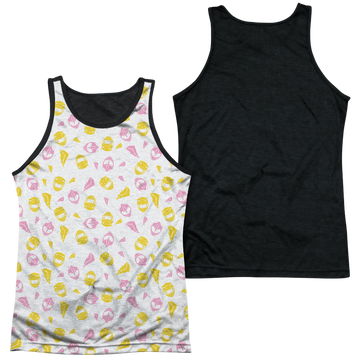 Mighty Morphin Power Rangers Grl Pwr - Men's Black Back Tank Top Men's Black Back Tank Power Rangers