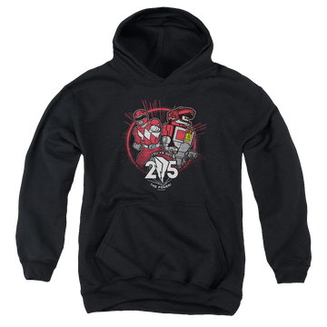 Mighty Morphin Power Rangers Red 25 - Youth Hoodie Youth Hoodie (Ages 8-12) Power Rangers