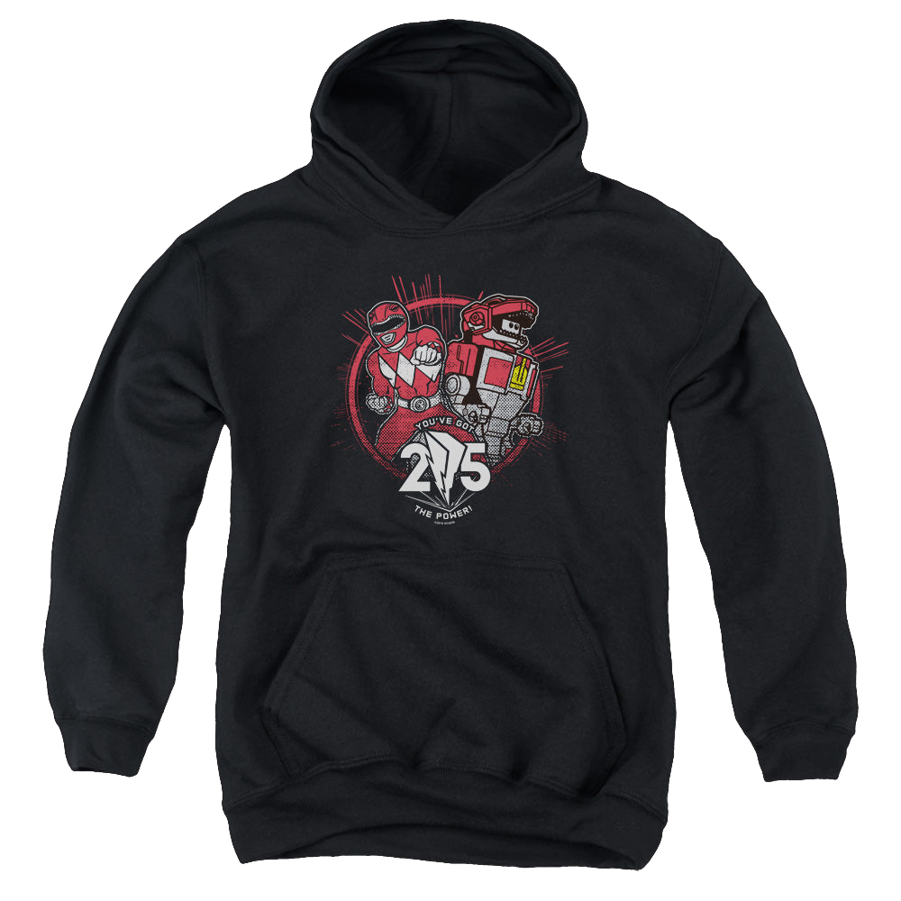 Mighty Morphin Power Rangers Red 25 - Youth Hoodie Youth Hoodie (Ages 8-12) Power Rangers