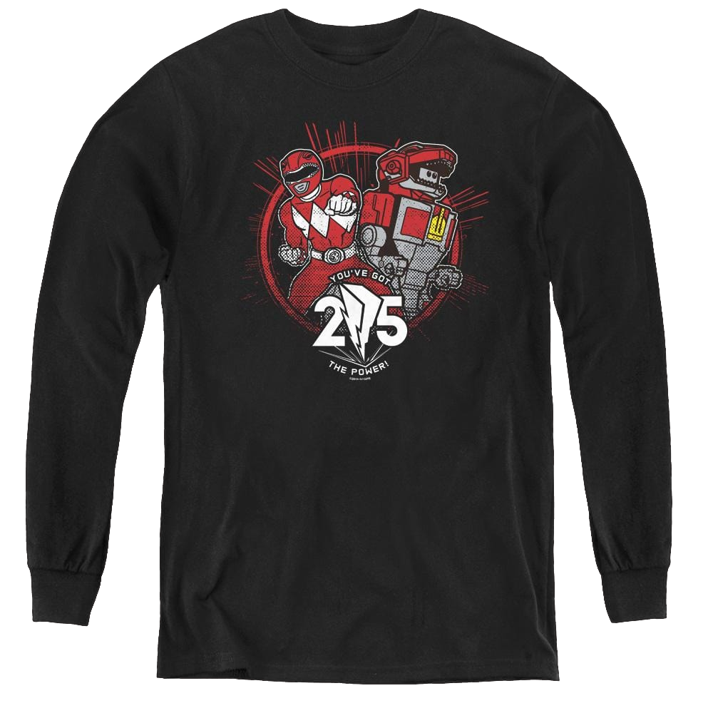 Mighty Morphin Power Rangers Red 25 - Youth Long Sleeve T-Shirt Youth Long Sleeve T-Shirt Power Rangers