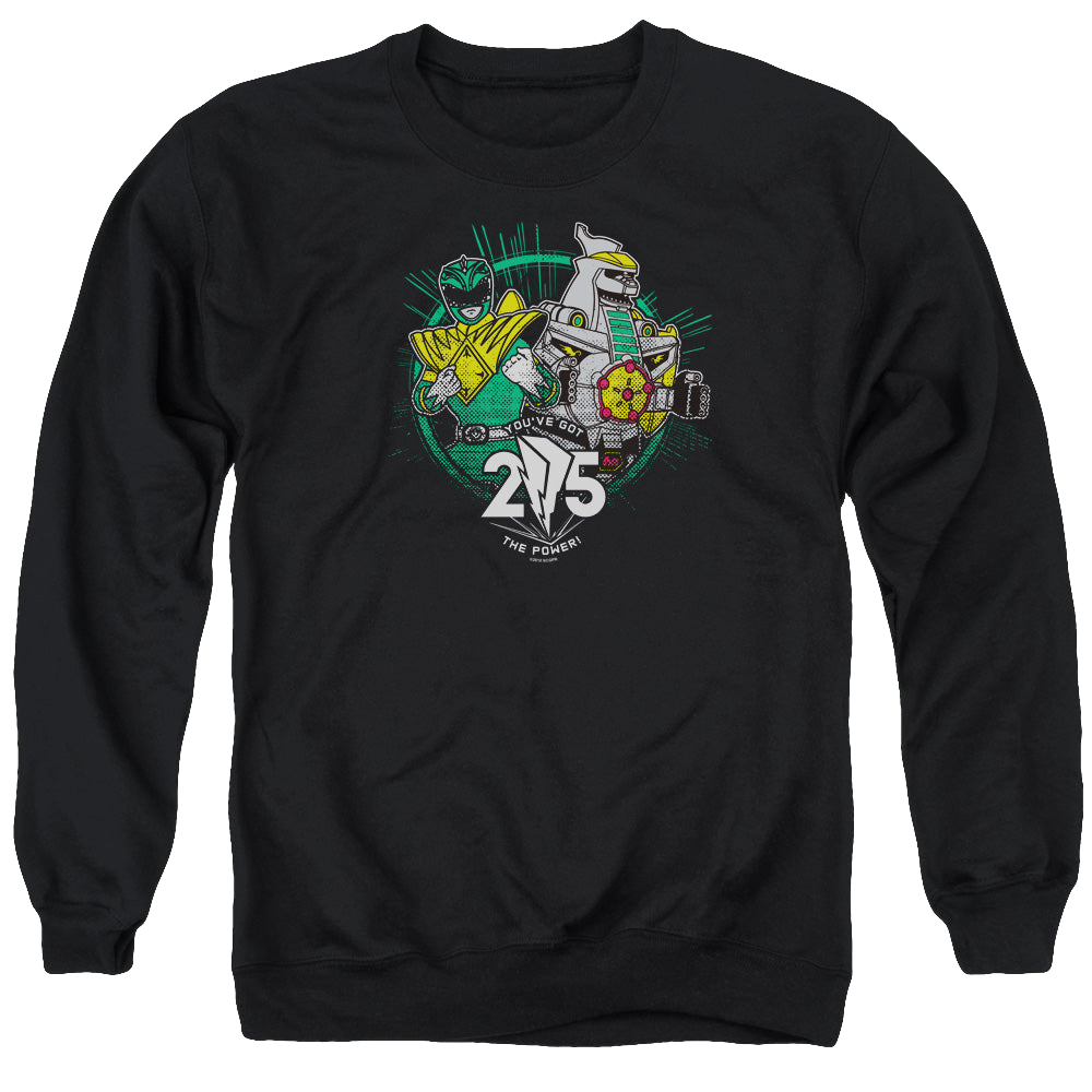 Mighty Morphin Power Rangers Green 25 - Men's Crewneck Sweatshirt Men's Crewneck Sweatshirt Power Rangers