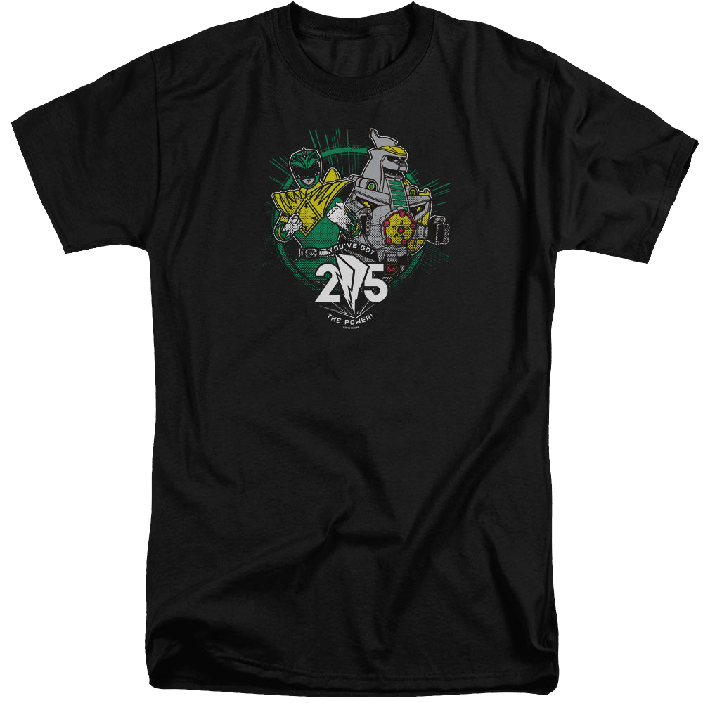 Mighty Morphin Power Rangers Green 25 - Men's Tall Fit T-Shirt Men's Tall Fit T-Shirt Power Rangers