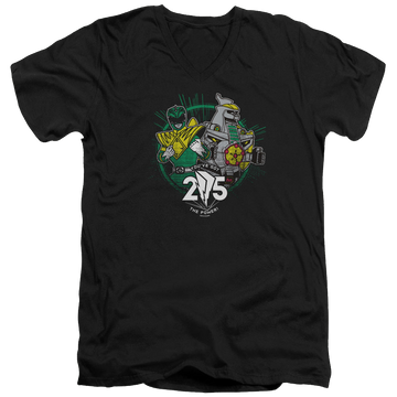Mighty Morphin Power Rangers Green 25 - Men's V-Neck T-Shirt Men's V-Neck T-Shirt Power Rangers
