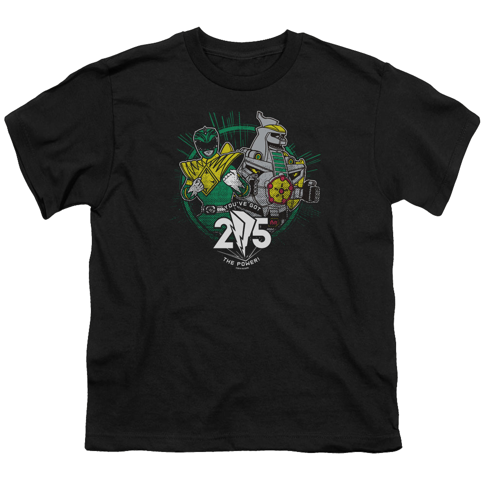 Mighty Morphin Power Rangers Green 25 - Youth T-Shirt Youth T-Shirt (Ages 8-12) Power Rangers