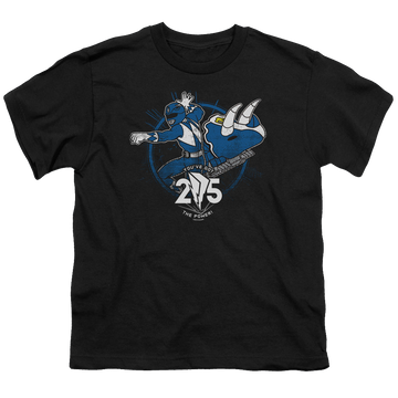 Mighty Morphin Power Rangers Blue 25 - Youth T-Shirt Youth T-Shirt (Ages 8-12) Power Rangers