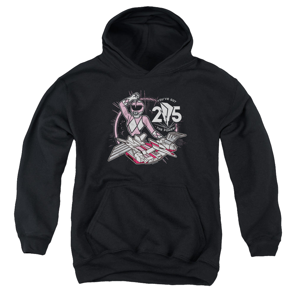 Mighty Morphin Power Rangers Pink 25 - Youth Hoodie Youth Hoodie (Ages 8-12) Power Rangers