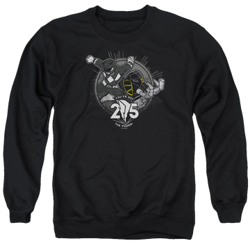 Mighty Morphin Power Rangers Black 25 - Men's Crewneck Sweatshirt Men's Crewneck Sweatshirt Power Rangers