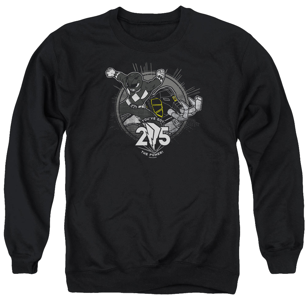 Mighty Morphin Power Rangers Black 25 - Men's Crewneck Sweatshirt Men's Crewneck Sweatshirt Power Rangers