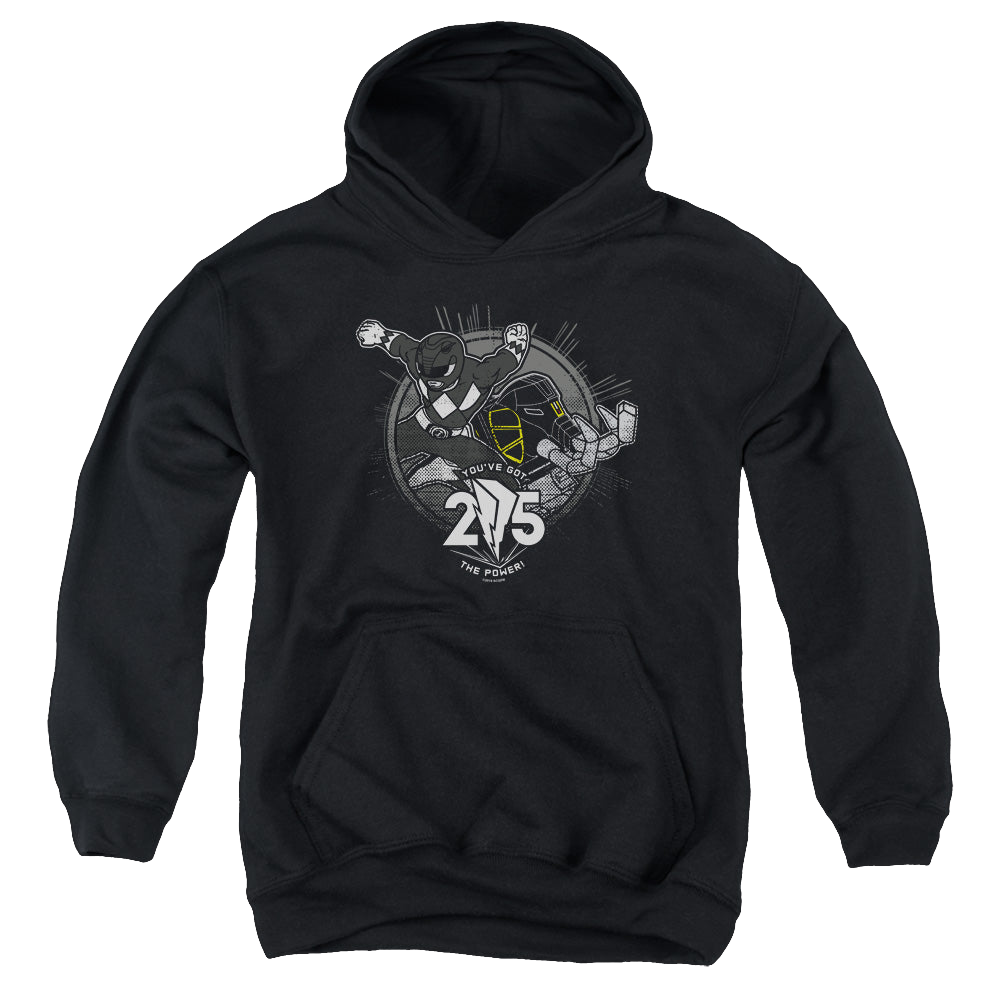Mighty Morphin Power Rangers Black 25 - Youth Hoodie Youth Hoodie (Ages 8-12) Power Rangers